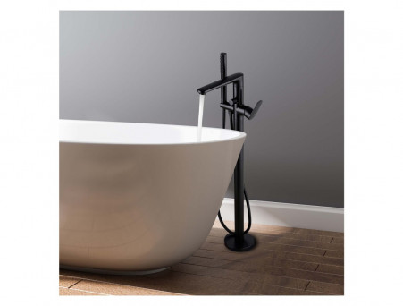 Смеситель для Ванны «Aquatek» Ника, Напольный, Черный Матовый (AQ1845MB)