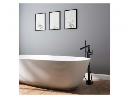 Смеситель для Ванны «Aquatek» Ника, Напольный, Черный Матовый (AQ1845MB)