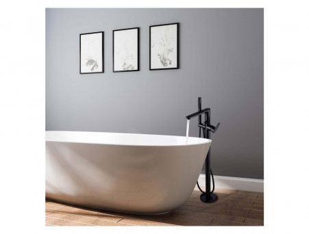 Смеситель для Ванны «Aquatek» Ника, Напольный, Черный Матовый (AQ1845MB)