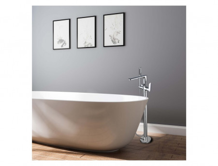 Смеситель для Ванны «Aquatek» Ника, Напольный, Хром (AQ1845CR)