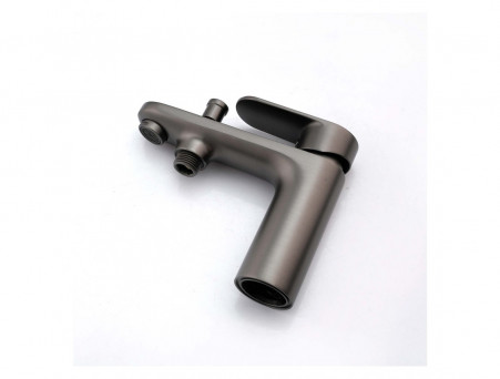 Смеситель для Ванны «Aquatek» Ника, Бортовой, 1 Отверстие, Оружейная Сталь (AQ1844BGM)