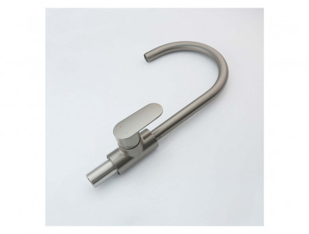 Смеситель для Кухни «Aquatek» Ника, Полукруглый Излив, Оружейная Сталь (AQ1882BGM)