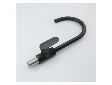 Смеситель для Кухни «Aquatek» Ника, Полукруглый Излив, Черный Матовый (AQ1882MB)