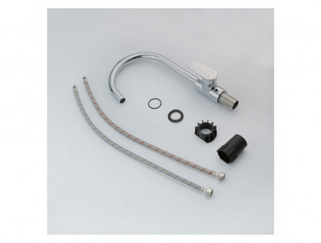 Смеситель для Кухни «Aquatek» Ника, Полукруглый Излив, Хром (AQ1882CR)