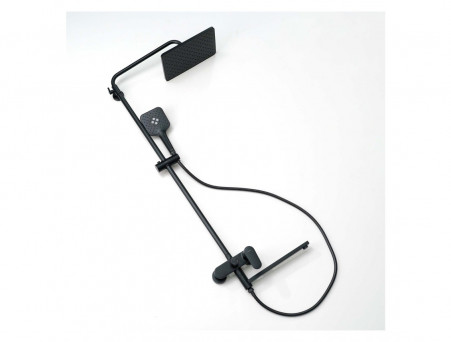 Душевая Система «Aquatek» Ника, 3 Jet, Длинный Излив, Черный Матовый (AQ2840MB)