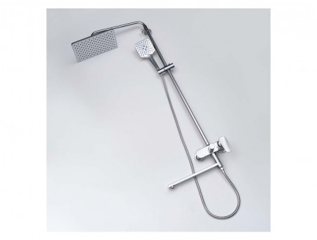 Душевая Система «Aquatek» Ника, 3 Jet, Длинный Излив, Хром (AQ2840CR)