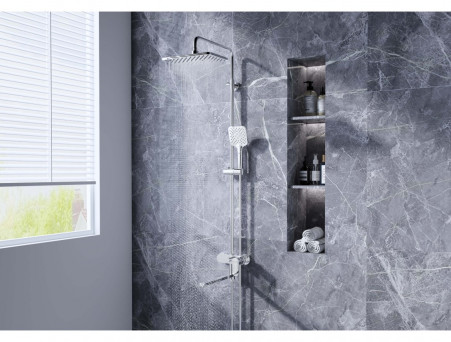 Душевая Система «Aquatek» Ника, 3 Jet, Длинный Излив, Хром (AQ2840CR)