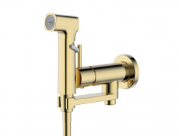 Комплект с Гигиеническим Душем «Aquatek» Ника 4в1, Настенный, Золото Шлифованное (AQ1819BG)