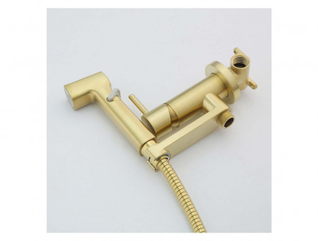 Комплект с Гигиеническим Душем «Aquatek» Ника 4в1, Настенный, Золото Шлифованное (AQ1819BG)