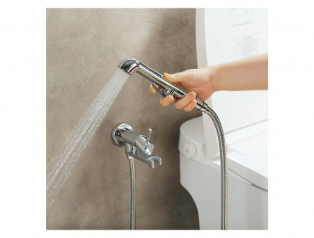 Комплект с Гигиеническим Душем «Aquatek» Ника 4в1, Настенный, Хром (AQ1819CR)