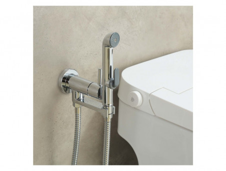 Комплект с Гигиеническим Душем «Aquatek» Ника 4в1, Настенный, Хром (AQ1819CR)