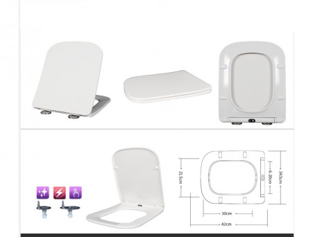 Унитаз Подвесной «Taliente» Correto Smnero, Белый (CR25200+SMnero)