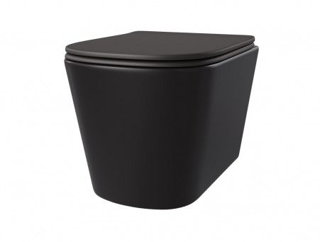 Унитаз Подвесной «Taliente» Correto Nero, Черный Матовый (CR25200 Nero)