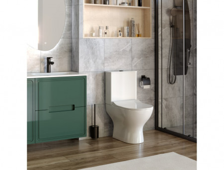 Унитаз Напольный «Taliente» Arte Nero Pulsante, с Бачком, Белый (AR35045+Nero pulsante)