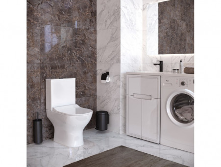 Унитаз Напольный «Taliente» Arte Nero Pulsante, с Бачком, Белый (AR35045+Nero pulsante)