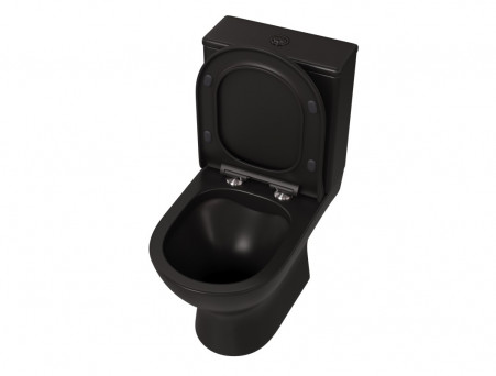 Унитаз Напольный «Taliente» Arte Nero, с Бачком, Черный Матовый (AR35045 Nero)