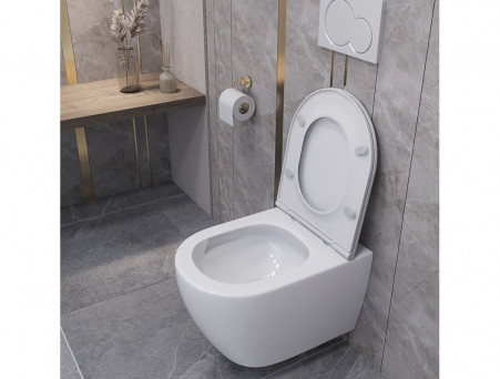 Унитаз Подвесной «Taliente» Amato Esteso T3, Белый (AE65053)