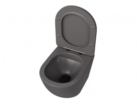 Унитаз Подвесной «Taliente» Amato Grigio, Серый Матовый (AM25010 Grigio)