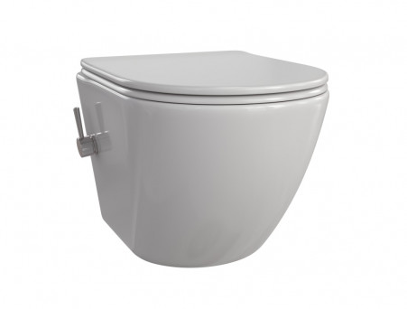 Унитаз Подвесной «Taliente» Amato Smcromo, Белый (AM25010 + SMcromo)