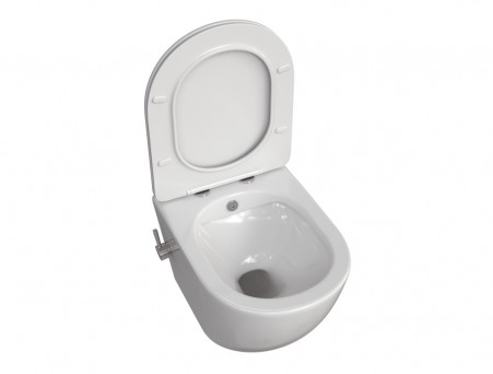 Унитаз Подвесной «Taliente» Amato Smcromo, Белый (AM25010 + SMcromo)