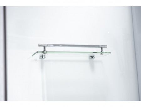 Душевая Кабина «Taliente» Четверть Круга, Средний Поддон, Белый, Прозрачное Стекло, 90х90  (TA-99CW)