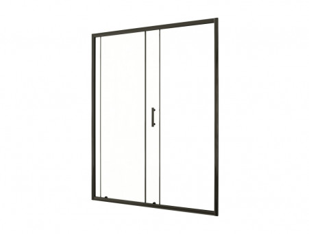 Душевая Дверь «Taliente» Прозрачное Стекло, 6мм, Черный, 140х195 (TA-140-1CB)