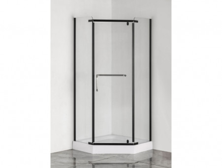 Душевой Уголок «Taliente» Прозрачное Стекло, 6мм, Черный Матовый, 90х90 (TA-09093-1CB)