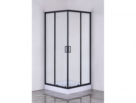 Душевой Уголок «Taliente» Прозрачное Стекло, 6мм, Черный Матовый, 90х90 (TA-09092-1CB)