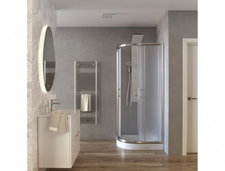 Душевой Уголок «Taliente» Рифлёное Стекло, 6мм, Хром, 90х90 (TA-09091-1MP)