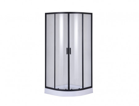 Душевой Уголок «Taliente» Прозрачное Стекло, 6мм, Черный Матовый, 90х90 (TA-09091-1CB)