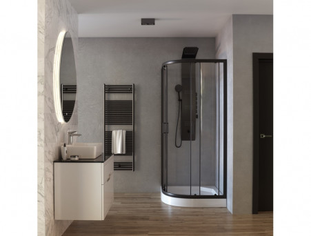 Душевой Уголок «Taliente» Прозрачное Стекло, 6мм, Черный Матовый, 90х90 (TA-09091-1CB)