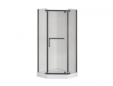 Душевой Уголок «Taliente» Прозрачное Стекло, 6мм, Черный Матовый, 80х80 (TA-08083-1CB)