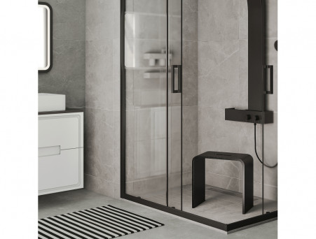 Стул для Душа «Taliente» Sgabello Nero, Чёрный, 40х39х25 (TA-STOOL41)