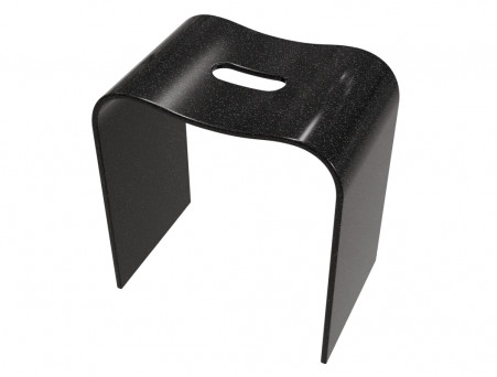 Стул для Душа «Taliente» Sgabello Nero, Чёрный, 41х38х25 (TA-STOOL38)