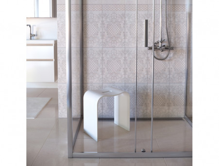 Стул для Душа «Taliente» Sgabello Blanco, Белый, 41х38х25 (TA-STOOL38)