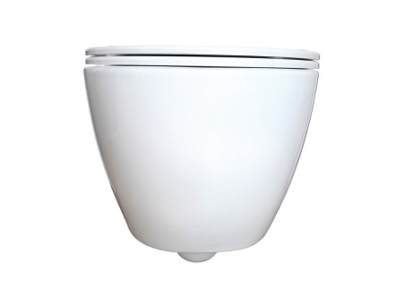 Подвесной Унитаз «Aquatek» Поларис, Безободковый, Сиденье Soft Close, 52x36,5x37, Белый (AQ0700-01)