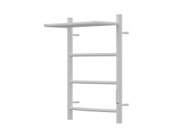 Полотенцесушитель Электрический «Apextermo» Corona, Лесенка, с Полкой, 40x60см, Белый Матовый (CR01164WM)