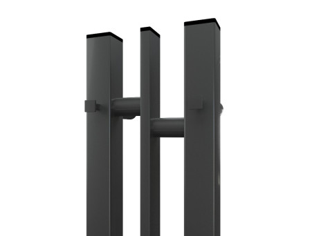 Полотенцесушитель Электрический «Apextermo» Delta, I-образный, 15x80см, Вороненая Сталь (DL10181GF)