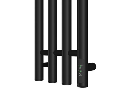 Полотенцесушитель Электрический «Apextermo» Luna, I-образный, 20x110см, Черный Матовый (LN10113BM)