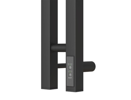 Полотенцесушитель Электрический «Apextermo» Sirius, I-образный, 10x110см, Черный Матовый (SR10111BM)