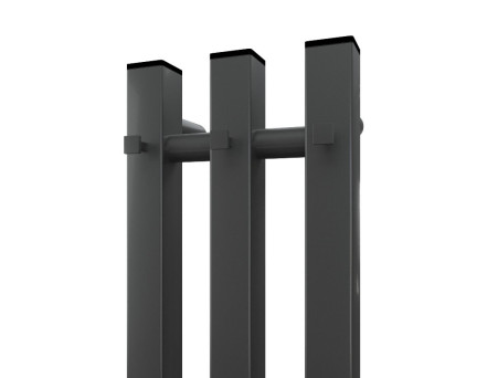 Полотенцесушитель Электрический «Apextermo» Sirius, I-образный, 15x110см, Вороненая Сталь (SR10112GF)