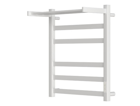 Полотенцесушитель Электрический «Apextermo» Terra, Лесенка, с Полкой, 40x60см, Белый Матовый (TR01164WM)