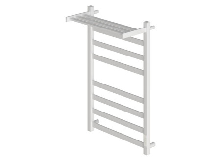 Полотенцесушитель Электрический «Apextermo» Terra, Лесенка, с Полкой, 40x80см, Белый Матовый (TR01184WM)