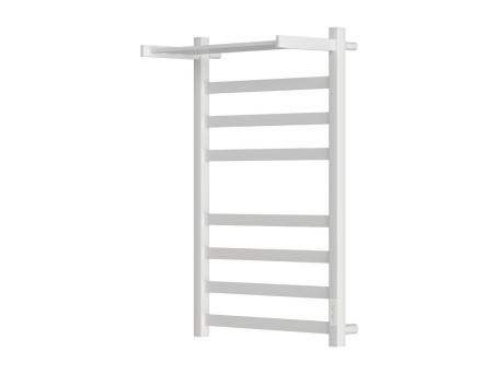 Полотенцесушитель Электрический «Apextermo» Terra, Лесенка, с Полкой, 40x80см, Белый Матовый (TR01184WM)