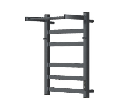 Полотенцесушитель Электрический «Apextermo» Terra, Лесенка, с Полкой, 40x60см, Вороненая Сталь (TR11164GF)