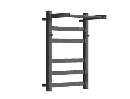 Полотенцесушитель Электрический «Apextermo» Terra, Лесенка, с Полкой, 40x60см, Вороненая Сталь (TR11164GF)