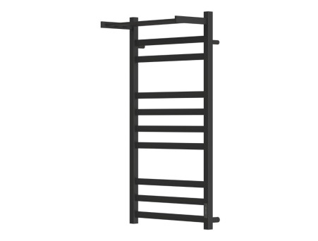 Полотенцесушитель Электрический «Apextermo» Terra, Лесенка, с Полкой, 40x100см, Черный Матовый (TR01104BM)