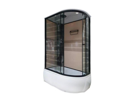 Душевая Кабина «Дана» 54L, Высокий Поддон, Асимметричная, 120x80x215см