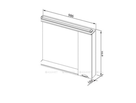 Зеркало-Шкаф «Aquanet» Гретта 100 Венге (00173996)