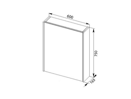 Зеркало-Шкаф «Aquanet» Латина 60 Белый (00179942)